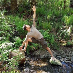 earth runner yoga pose kevin we are wildness